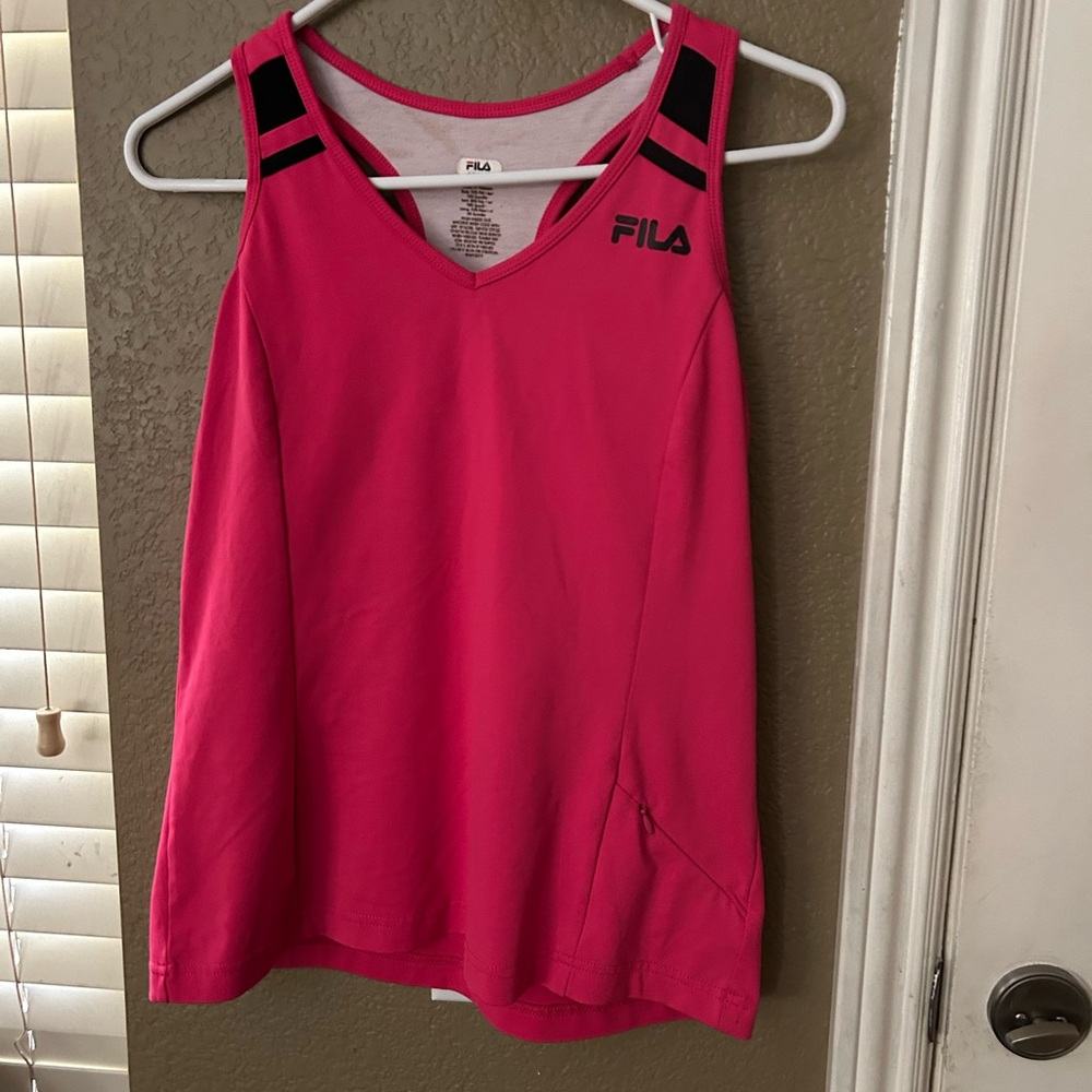 FILA Women's Vivid Pink Tank Top